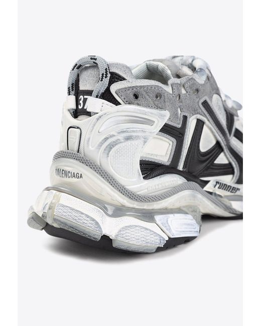 Balenciaga White Runner Low-Top Sneakers