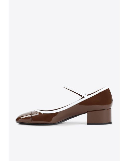 Miu Miu White 40 Leather Pumps