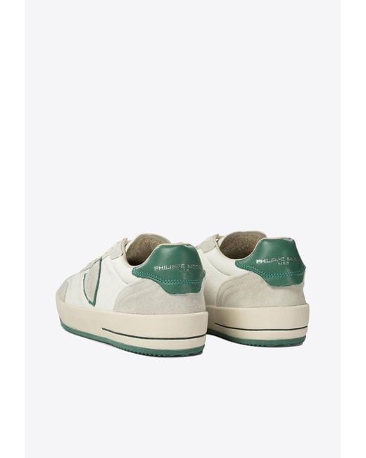 Philippe Model White Nice Low-Top Sneakers for men