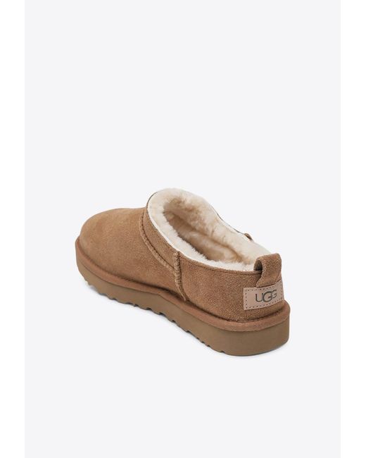 Ugg Brown Classic Micro Suede Boots