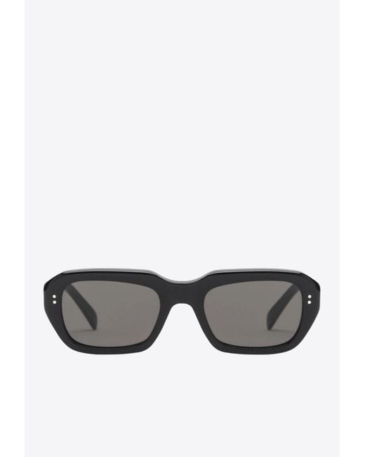 Retrosuperfuture Gray Miles Rectangular Sunglasses for men