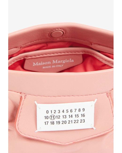 Maison Margiela Pink Mini Glam Slam Carpet Crossbody Bag