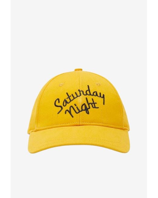 1989 STUDIO Yellow Logo-Embroidered Baseball Cap for men