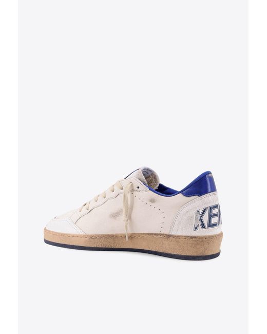 Golden Goose Deluxe Brand Blue Ball Star Leather Low-Top Sneakers for men