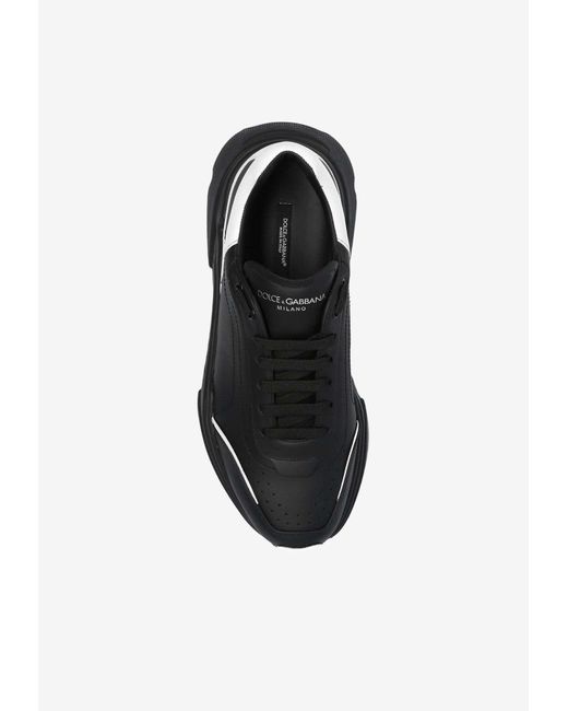 Dolce & Gabbana Black Daymaster Leather Sneakers for men