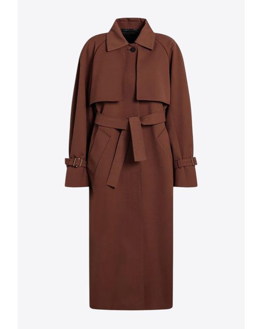 コート Max Mara Atelier Cosimo Gabardine Oversized Trench Coat 1026024506003-f-