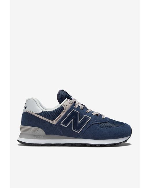 New Balance Suede 574 Core Low-top Sneakers In Navy With White in Blue ...