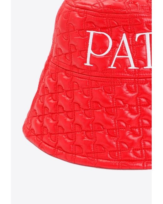 Patou Embroidered-Logo Bucket Hat