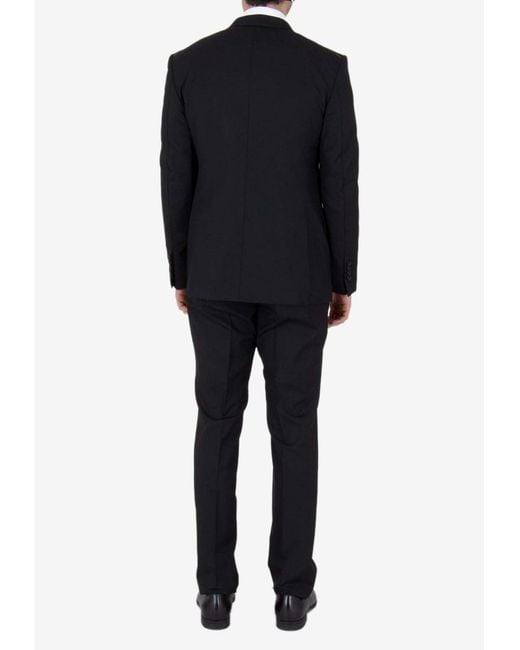 Tom Ford Black Single-Breasted Wool Suit for men