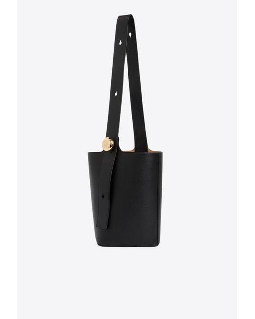 Loewe Black Medium Pebble Bucket Shoulder Bag
