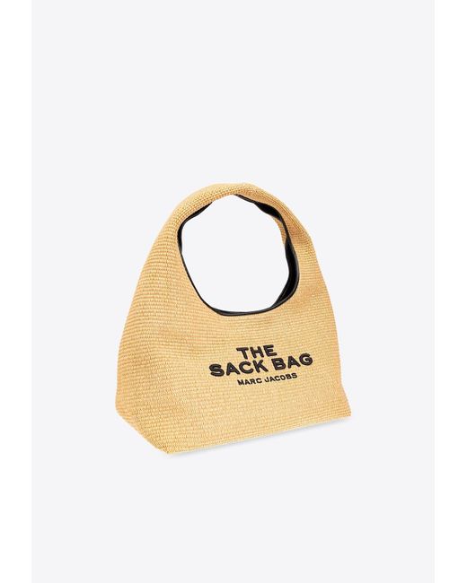 Marc Jacobs Metallic The Woven Logo Sack Bag