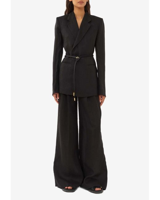 Chloé Black Buttonless Tailored Jacket