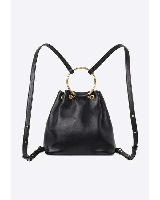 Chloé White Small Bracelet Leather Backpack