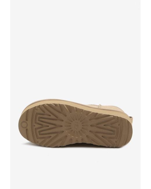 Ugg Natural Ultra Mini Platform Boots