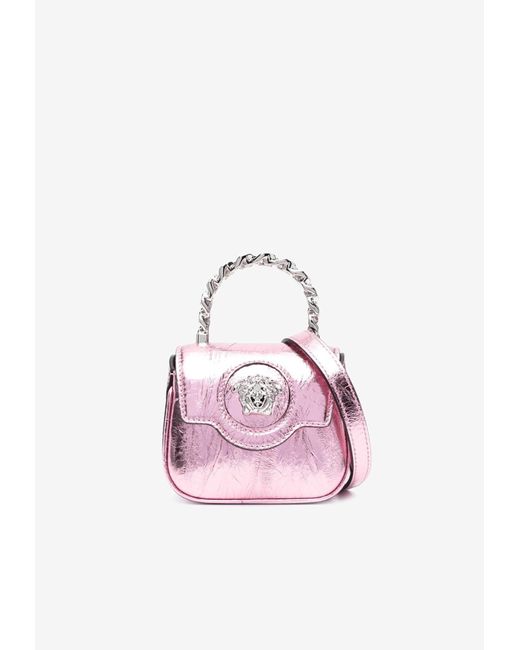 Versace Pink Micro La Medusa Handbag