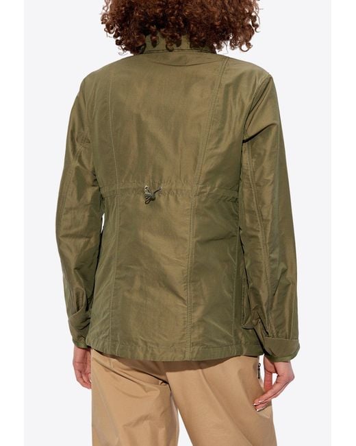 Moncler Green Ilo High-Neck Field Jacket