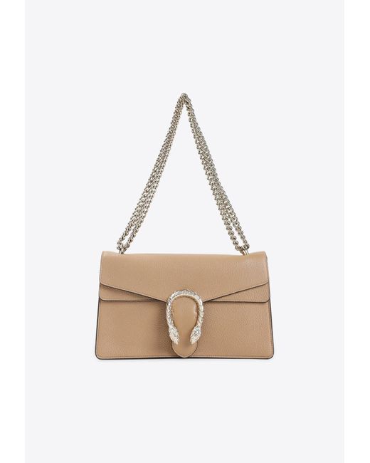 Gucci White Medium Dionysus Leather Shoulder Bag