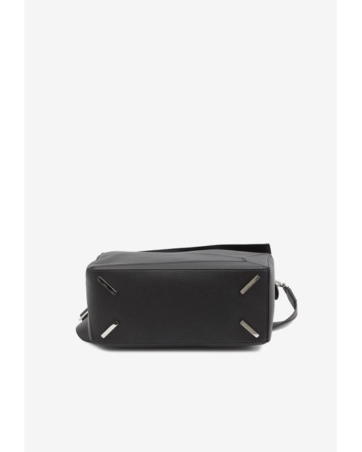 Loewe Black Large Puzzle Edge Top Handle Bag for men
