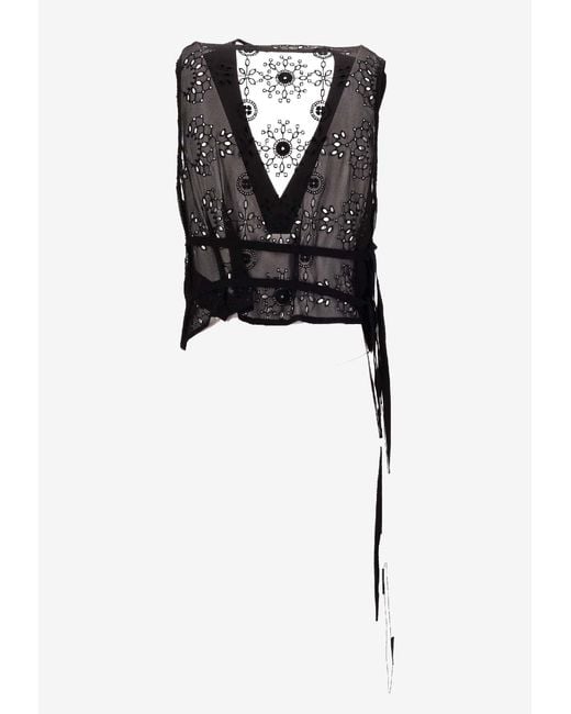 Ann Demeulemeester Black Tiuku Classic Waistcoat