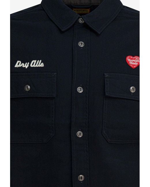 Human Made Blue Work Printed Jacket for men