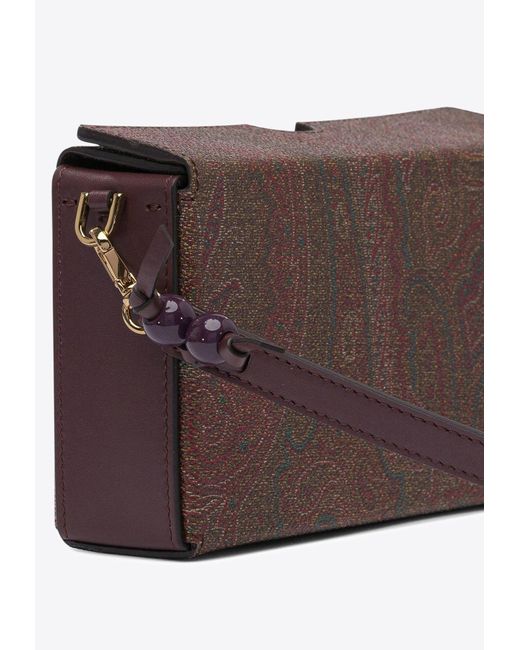 ハンドバッグ ETRO Paisley jacquard fabric clutch bag Etro Paisley Jacquard Clutch in White | Lyst