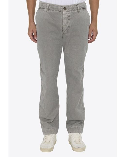 James Perse Gray Rigid Chino Pants for men