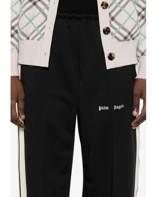Palm Angels Black Signature Logo Track Pants