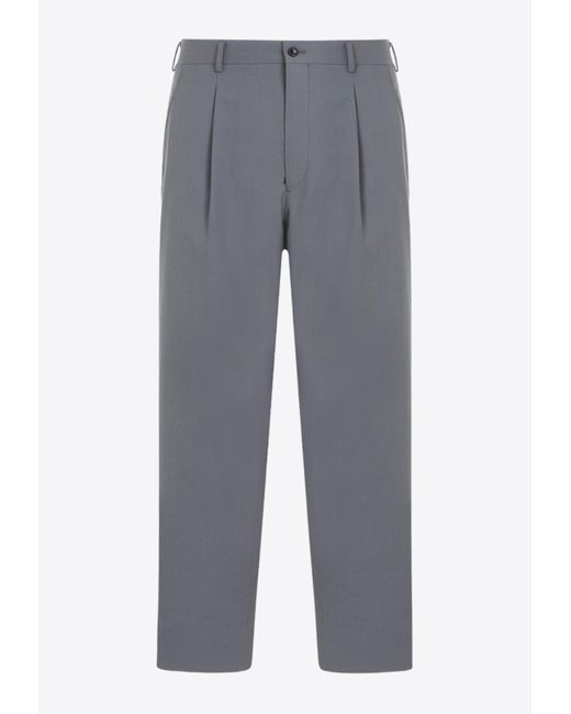 Comme des Garçons Gray Wool Tailored Pants for men