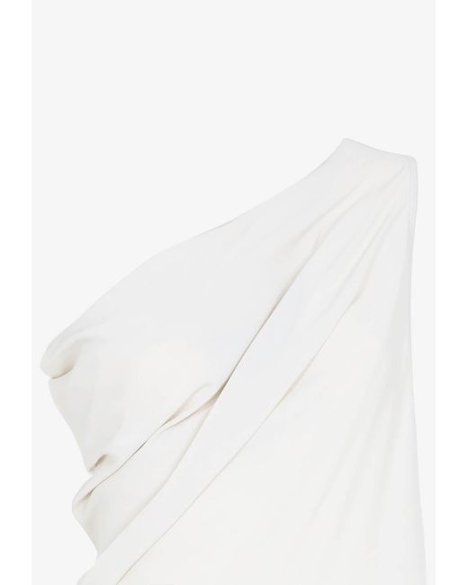 Rick Owens White Athena Arrowhead Maxi Dress