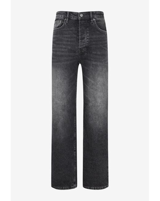 Ksubi Gray Brooklyn Straight-leg Jeans