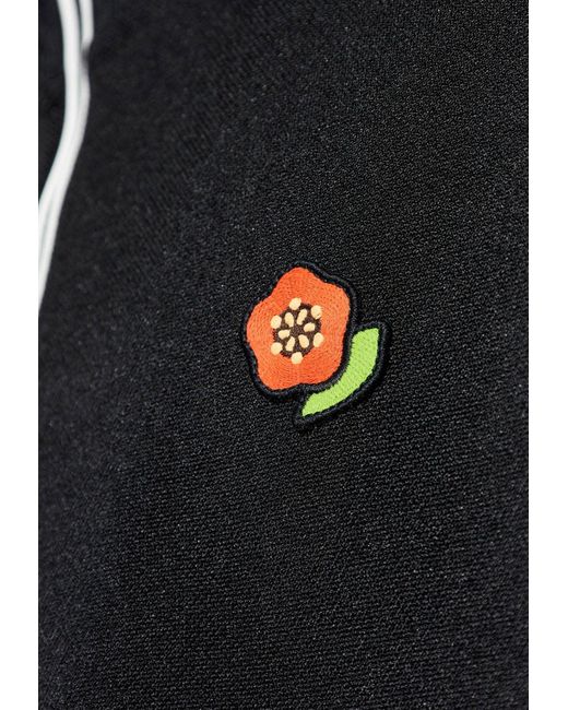 KENZO Black Pop Zip-Up Track Jacket for men