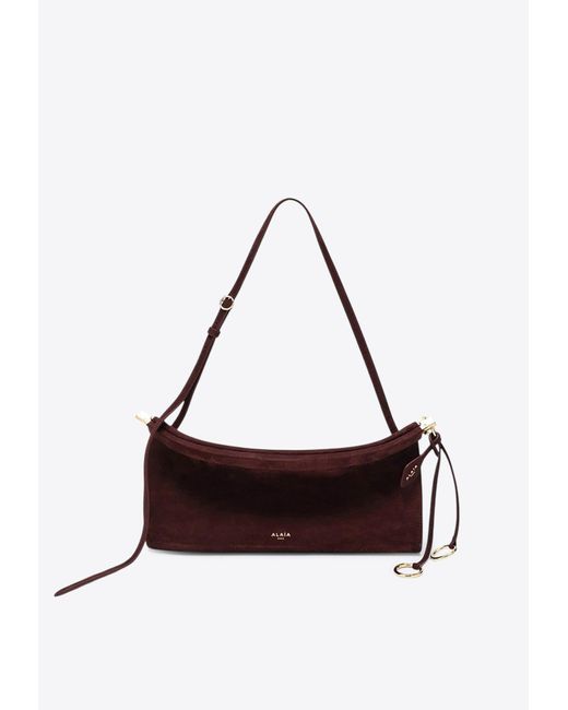 Alaïa White Medium Le Click East-West Shoulder Bag