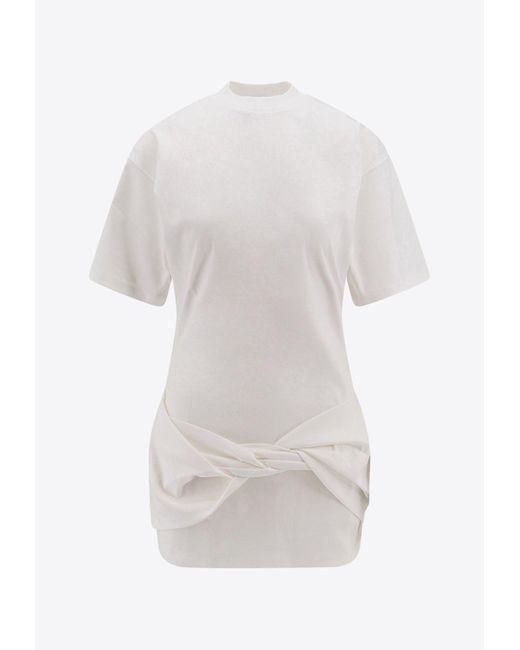 Off-White c/o Virgil Abloh White Arrow Twisted T-Shirt Dress