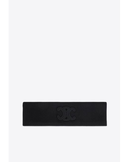 Céline White Wool Headband