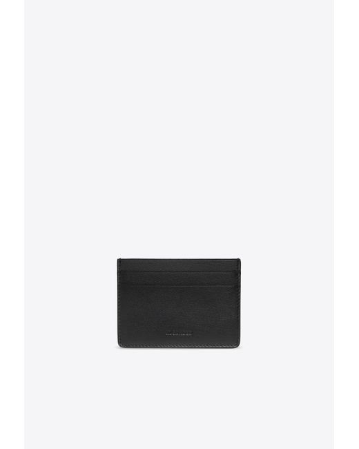 Jil Sander Logo Embossed Leather Cardholder in White for Men Lyst