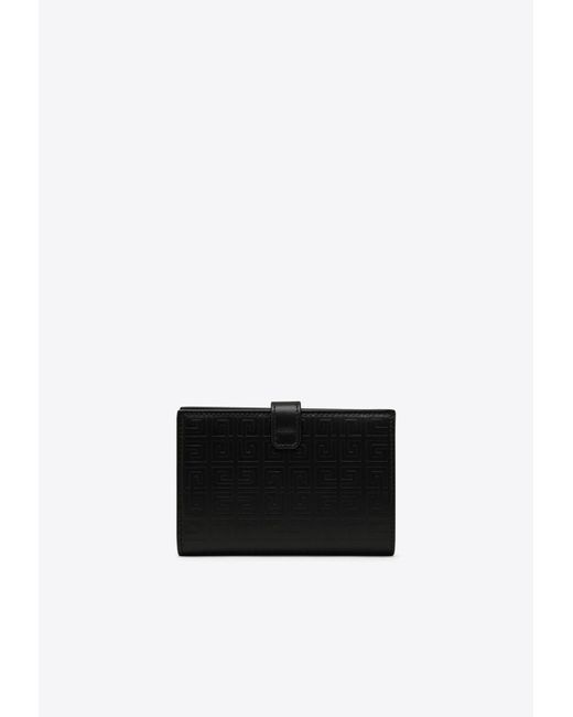 Givenchy White G-Cut Leather Wallet