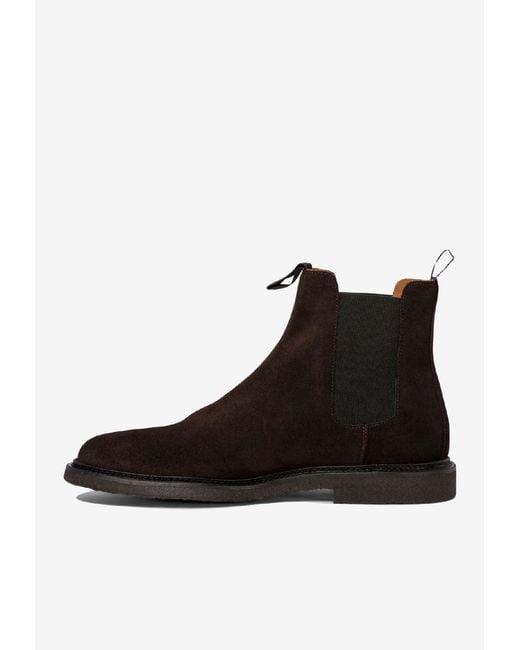 Common Projects Brown Suede Chelsea Boots for men