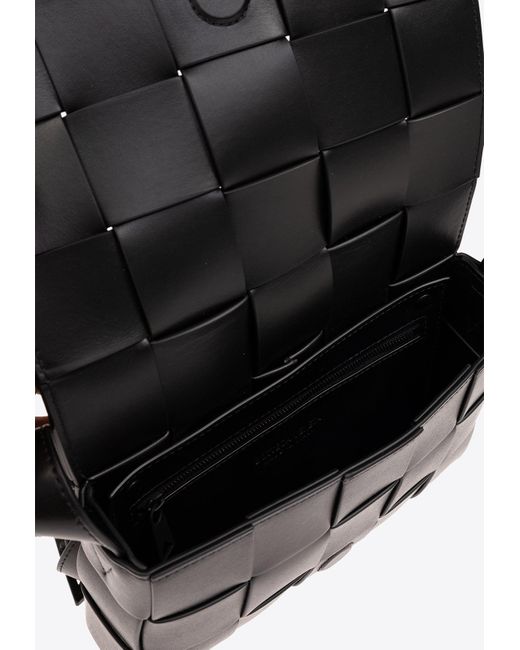 Bottega Veneta Black Medium Cassette Crossbody Bag for men