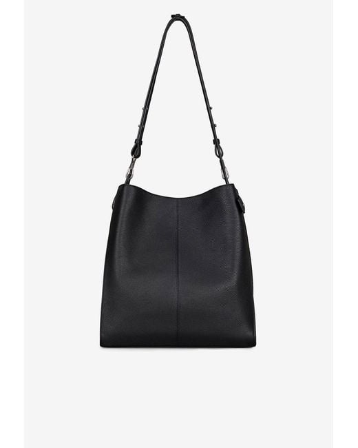 Givenchy Black Medium Grained Leather Belted Shoulder Bag for men