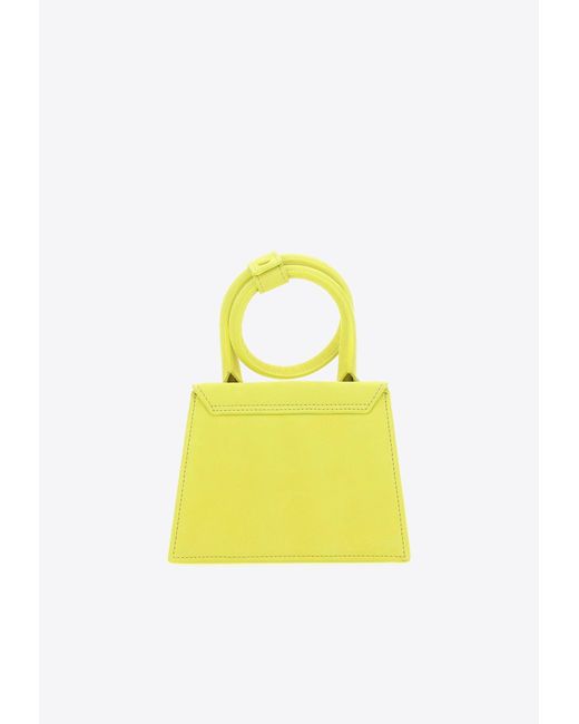 Jacquemus Yellow Le Chiquito Noeud Top Handle Bag