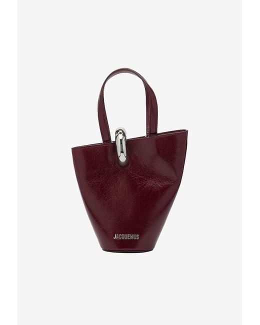 Jacquemus Red Le Petite Bambola Asymmetric Bag