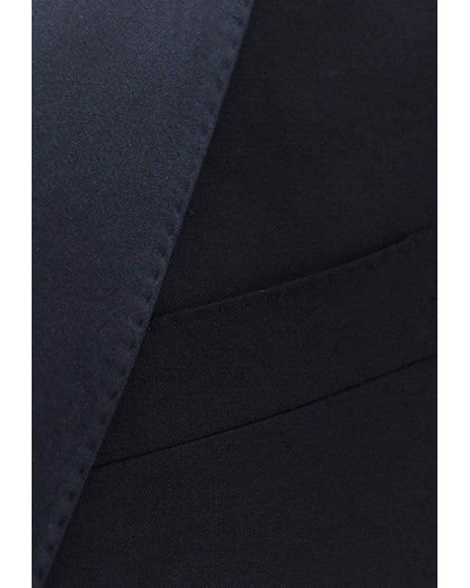 Dolce & Gabbana Blue Tailored Wool Tuxedo Suit for men