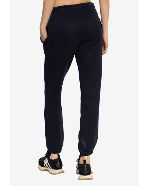 Moncler Blue Logo Patch Track Pants
