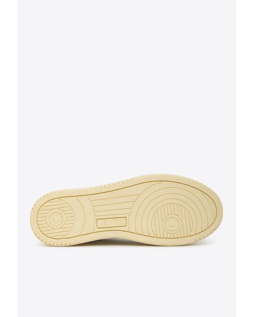 Autry White Medalist Low-Top Sneakers for men