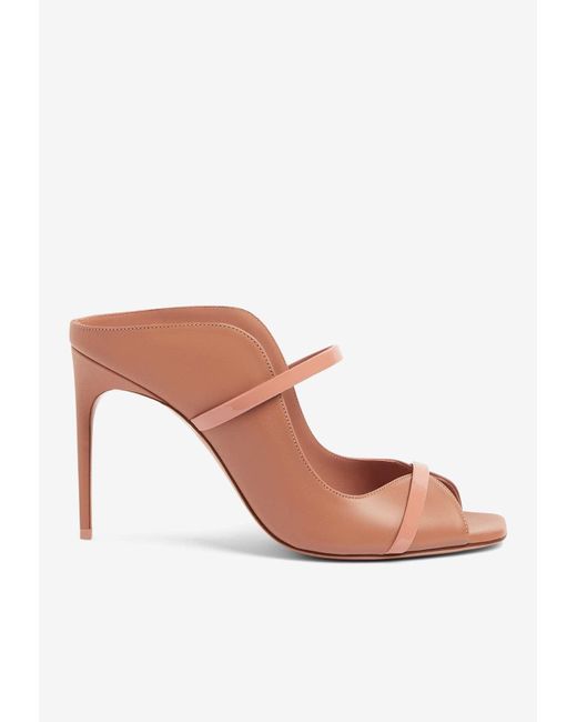 Malone Souliers Pink Noah 90 Leather Sandals
