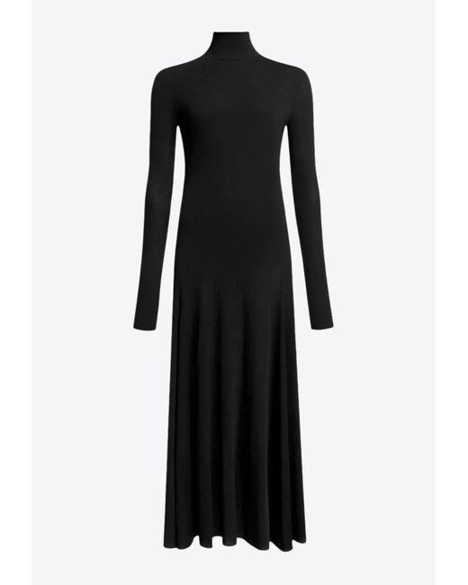 Alaïa Black Heart Cut-Out Maxi Dress
