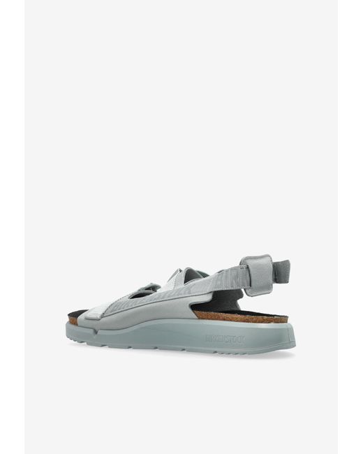 Birkenstock Green Shinjuku Double-Strap Leather Sandals for men