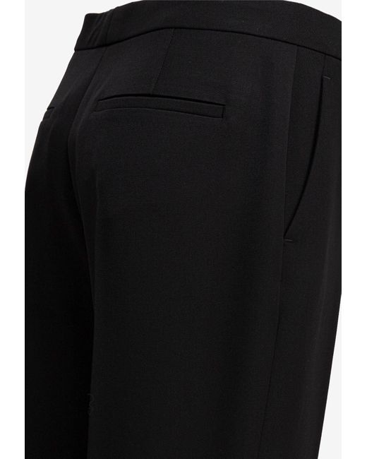 Givenchy Black Flared Cropped Pants
