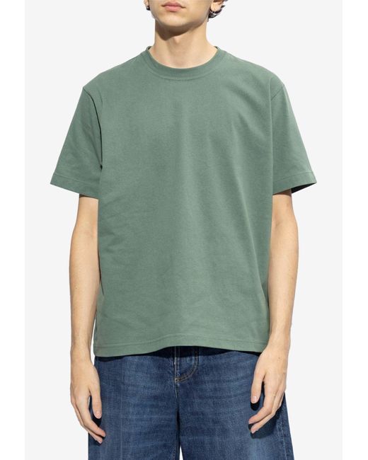 Bottega Veneta Green Basic Crewneck T-Shirt for men