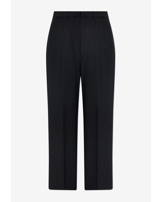 Givenchy Black Pleated Wool Pants for men
